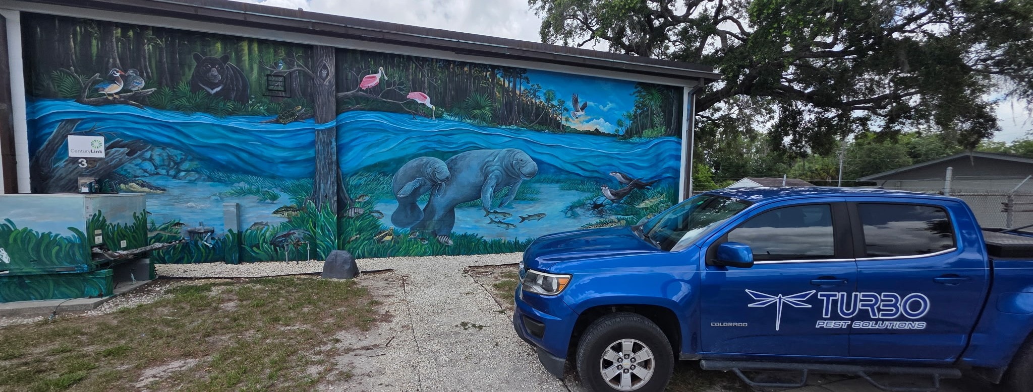 Turbo Pest Solutions service truck in Crystal River, FL